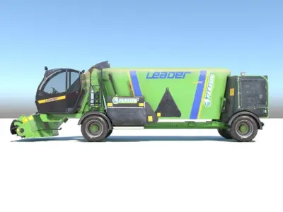 Farming Vehicle Faresin Leader 2200 Low-poly 3D model
