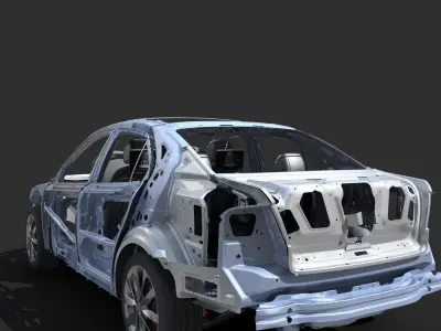 Car Frame 02 3D model purchase