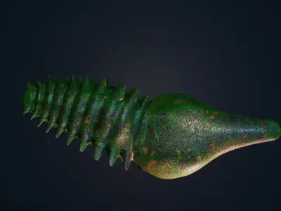 Aegirocassis dinosaur skeleton Free low-poly 3D model