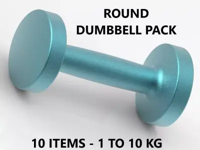 ROUND DUMBBELL PACK 3D print model