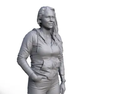 Figure Charlotte typ G for ship model railway diorama 3D print model