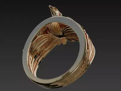 Phoenix ring 3D model