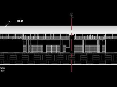 railway station 3D model 3