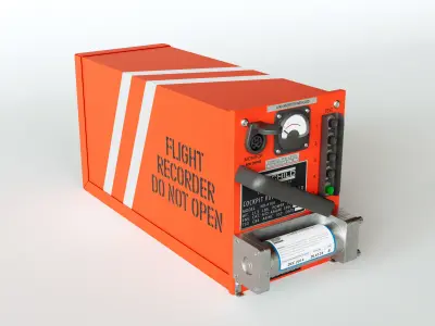 Flight Voice Record Box 3D model