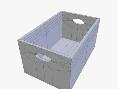 Box Wooden 3D model
