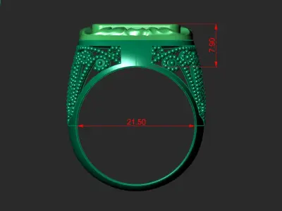 MEN S VINTAGE RING Printable Model 3D print model