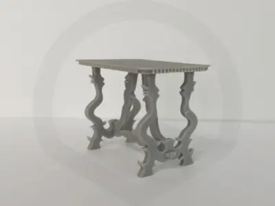 Dollhouse Antique 18th century table  3D print model purchase