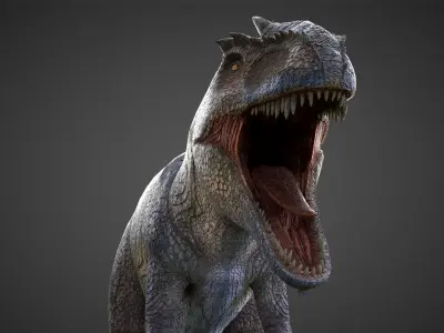 Massive Dinosaur High Resolution 3D Model Low-poly 3D model