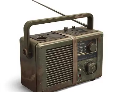 Survival Radio 3D Model V01 Low-poly 3D model