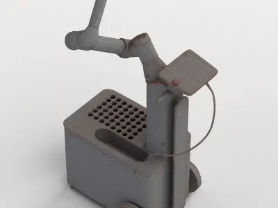 UR3 with ER5 Max Mobility And Flexibility Robot Cell 3D model