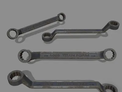 wrench Low-poly 3D model 29