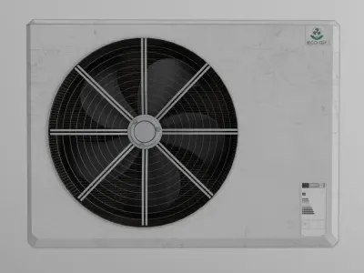 eco air 400 air water heat pump 3D model