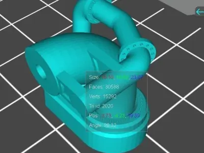 Sucction arm -dredge hopper 3D print model