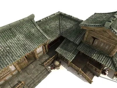 Historic building Ancient Chinese architecture 3D model