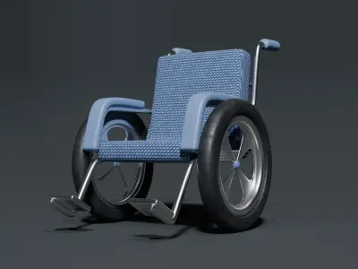 wheelchair 3D model 6