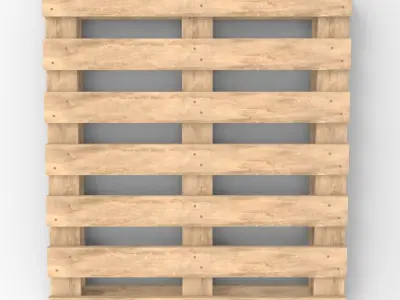 Pallet wooden Low-poly 3D model order