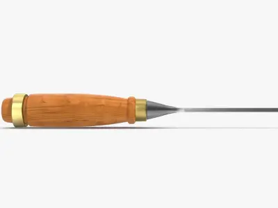 Straight chisel 6 mm 3D model
