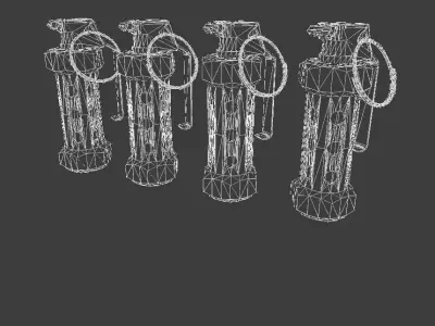  Stun grenade   flashbang Low-poly 3D model