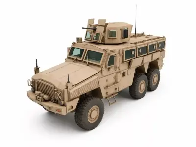 6x6 MRAP Tactical Armored Vehicle 3D model