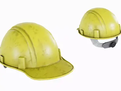 Hard Hat - Safety Helmet Low-poly 3D model