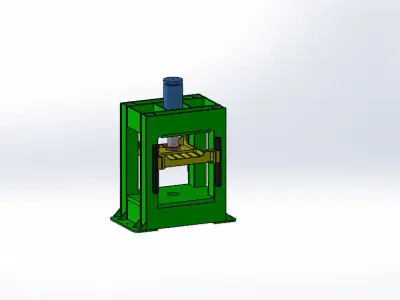 200 TON HYDRAULIC PRESS 3D model