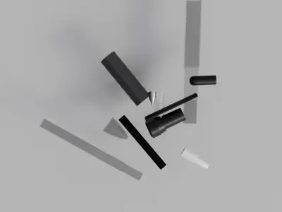 simple pen Free 3D model