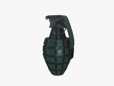 Grenade Low-poly 3D model 13