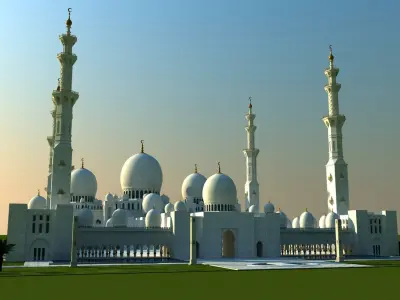 Sheikh Zayed Mosque 3D model buy