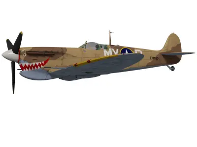 Supermarine Spitfire Mk-Vc Trop 3D model