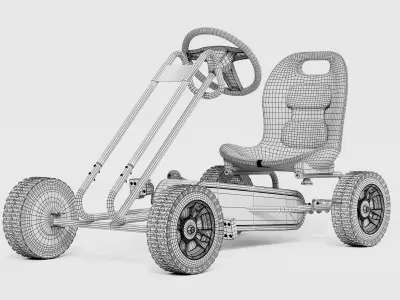 Pedal Racing Go Kart Model 3D model