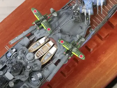 World of Warships 1-700 IJN Atargo Heavy Cruiser Warship Kit 3D print model