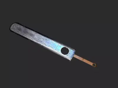 Hollow sword Low-poly 3D model
