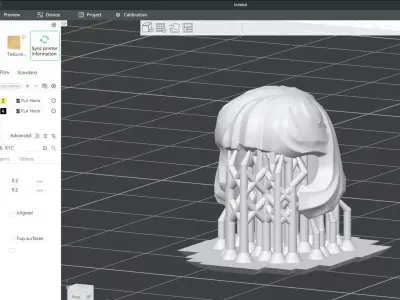 Custom3Dprint Minifigure Accessory - Minifigure Hair S2 - 078 3D print model