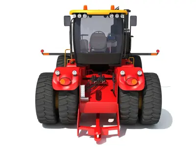 Versatile Wheeled Articulated Tractor 3D model