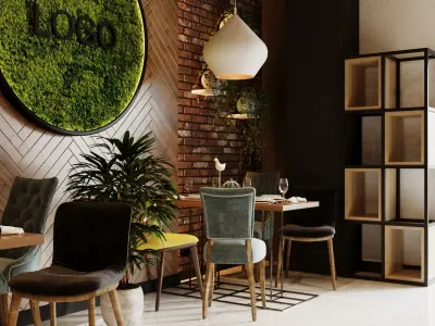 Sushi cafe 3D model