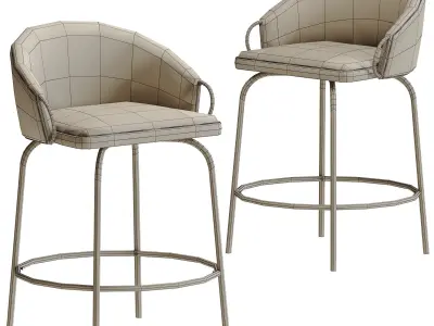 Claire Counter Bar Stool 3D model