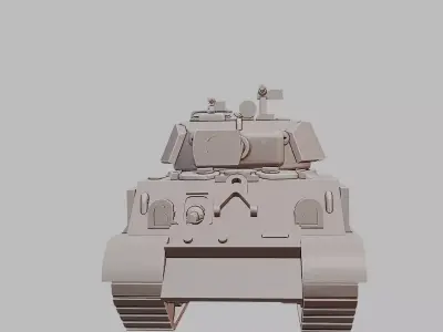 M4A3E8 Easy Eight Sherman Tank 3D Print Model 3D print model