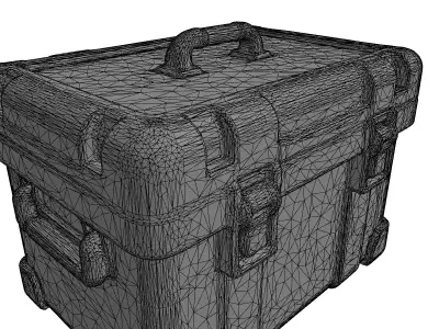Rugged Tactical Storage Case Low-poly 3D model