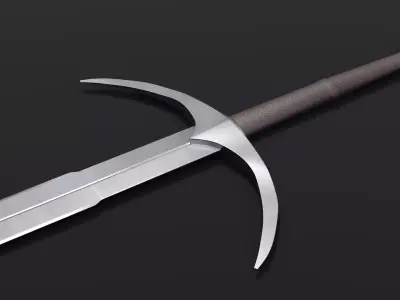 A Medieval Danish Longsword 3D model