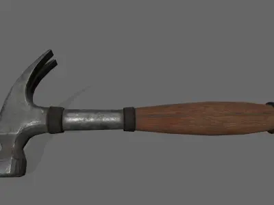 Hammer Low-poly 3D model 24