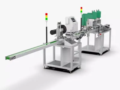 Automatic Riveting Inkjet Pad Printing Machine 3D model