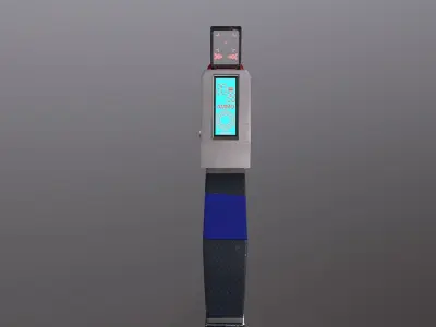 Sci-fi Gun Low-poly 3D model 26