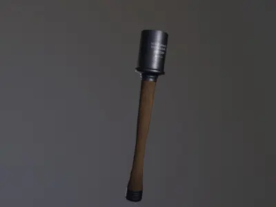 World war II hand granade Free low-poly 3D model