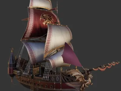 Ship Pack Low-poly 3D model purchase