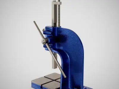 Precision Bench Press - Generic 01 Clean Low-poly 3D model