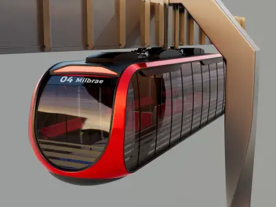 Autonomous Monorail 3D model