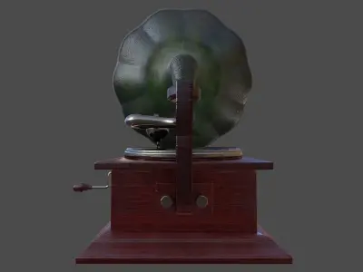Phonograph - Low Poly Low-poly 3D model