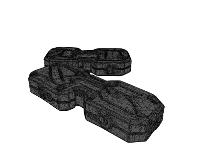 Futuristic Modular Handheld Weapon 3D model
