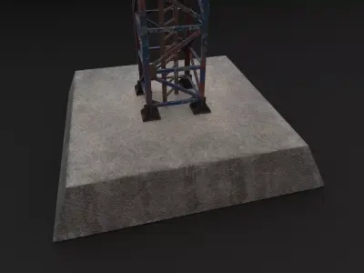 3D Crane Model 3D model