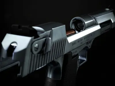 Desert Eagle PBR Low-poly 3D model